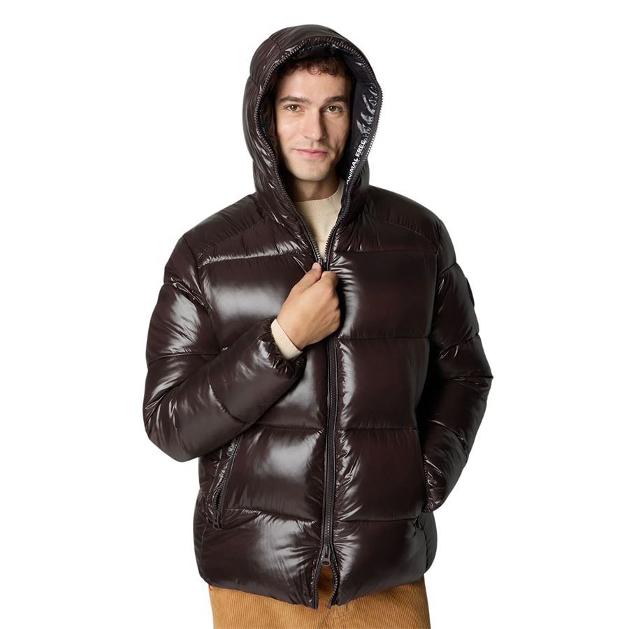 Edgard piumino animal free con cappuccio da uomo Save The Duck | D31280M/LOVE240009